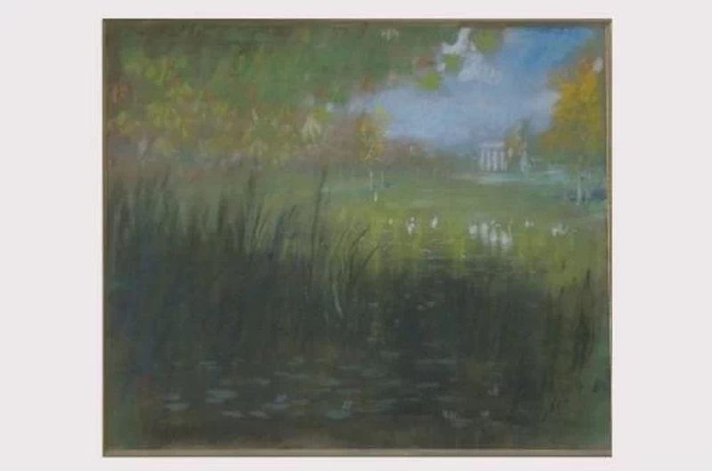 Giuseppe De Nittis - Paesaggio con cigni, Museo Civico Castello
